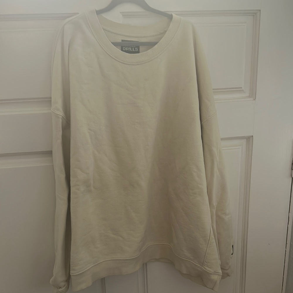 Drills “sand” terry oversized Sweatshirt